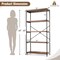 Multipurpose Open Bookcase Industrial Rack Wide Standing Storage Shelf